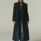 Abrigo Sastrero Alpaca Negra