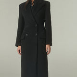 Abrigo Sastrero Alpaca Negra