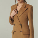 Abrigo Sastrero Alpaca Camel