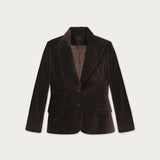 Blazer Meg Terciopelo Cafe