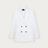 Blazer Amelia Lino Blanco