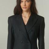 Blazer Bar Lana Negra