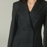 Blazer Bar Lana Negra