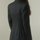 Blazer Bar Lana Negra