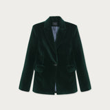 Blazer Fátima Terciopelo Verde