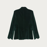 Blazer Fátima Terciopelo Verde