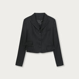 Chaqueta Sofía Lino Negro