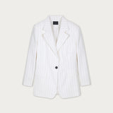 Blazer Cervinia Lino Crudo Rayado