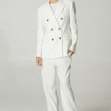 Blazer Amelia Lino Blanco
