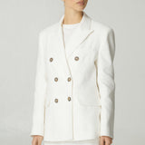 Blazer Amelia Lino Blanco