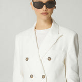 Blazer Amelia Lino Blanco