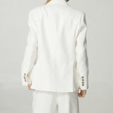 Blazer Amelia Lino Blanco
