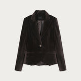 Blazer Waist Terciopelo Chocolate