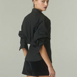 Blusa Agustina Popelina Negra