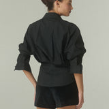 Blusa Agustina Popelina Negra