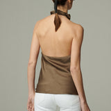 Blusa Burgos Seda Café