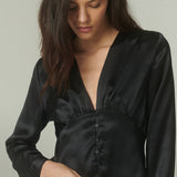 Blusa Colette Seda Negra