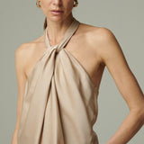 Blusa Ibiza Seda Nude