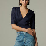 Blusa Leon Lino Azul