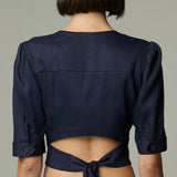 Blusa Leon Lino Azul