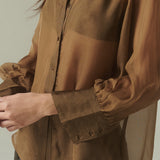 Blusa Noel Gasa Tostada