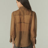 Blusa Noel Gasa Tostada