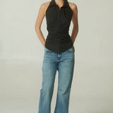 Blusa Ibiza Popelina Negra
