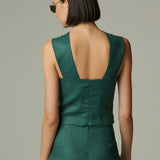 Blusa York Lino Verde