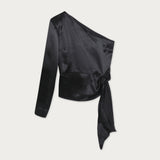 Blusa Amanda Seda Negra