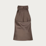 Blusa Burgos Seda Café