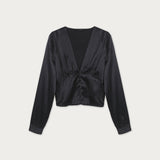 Blusa Colette Seda Negra