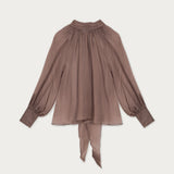 Blusa Manuela Gasa Café