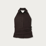 Blusa Ibiza Popelina Café