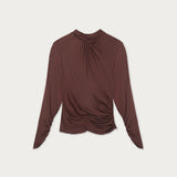 Blusa Alba Seda Café