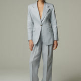 Blazer Cervinia Lino Celeste
