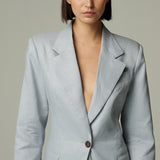 Blazer Cervinia Lino Celeste