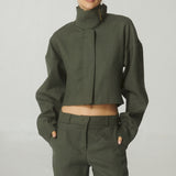 Bomber Alba Lino Verde