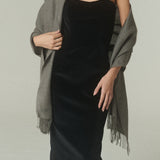 Bufanda Jane Charcoal 100% Baby Alpaca