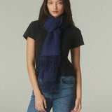 Bufanda Jane Navy 100% Baby Alpaca