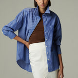 Camisa Alcala Azul Rayada