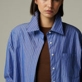Camisa Alcala Azul Rayada