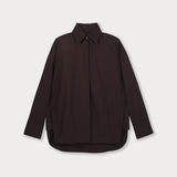 Camisa Amarra Popelina Café