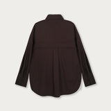 Camisa Amarra Popelina Café