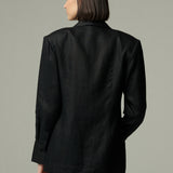 Camisa Oporto Lino Negro