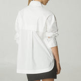 Camisa Amarra Popelina Blanca