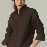 Camisa Lalalou Popelina Café