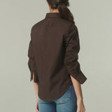 Camisa Lalalou Popelina Café