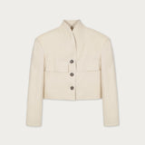 Chaqueta Niza Lino Mantequilla