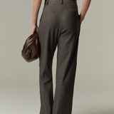 Pantalón Oxford Lino Gris Rayado
