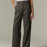Pantalón Oxford Lino Gris Rayado
